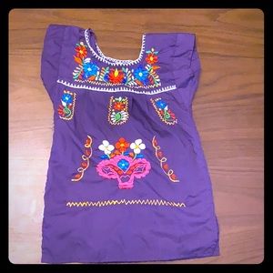 Embroidered dress dia de los muertos size 2